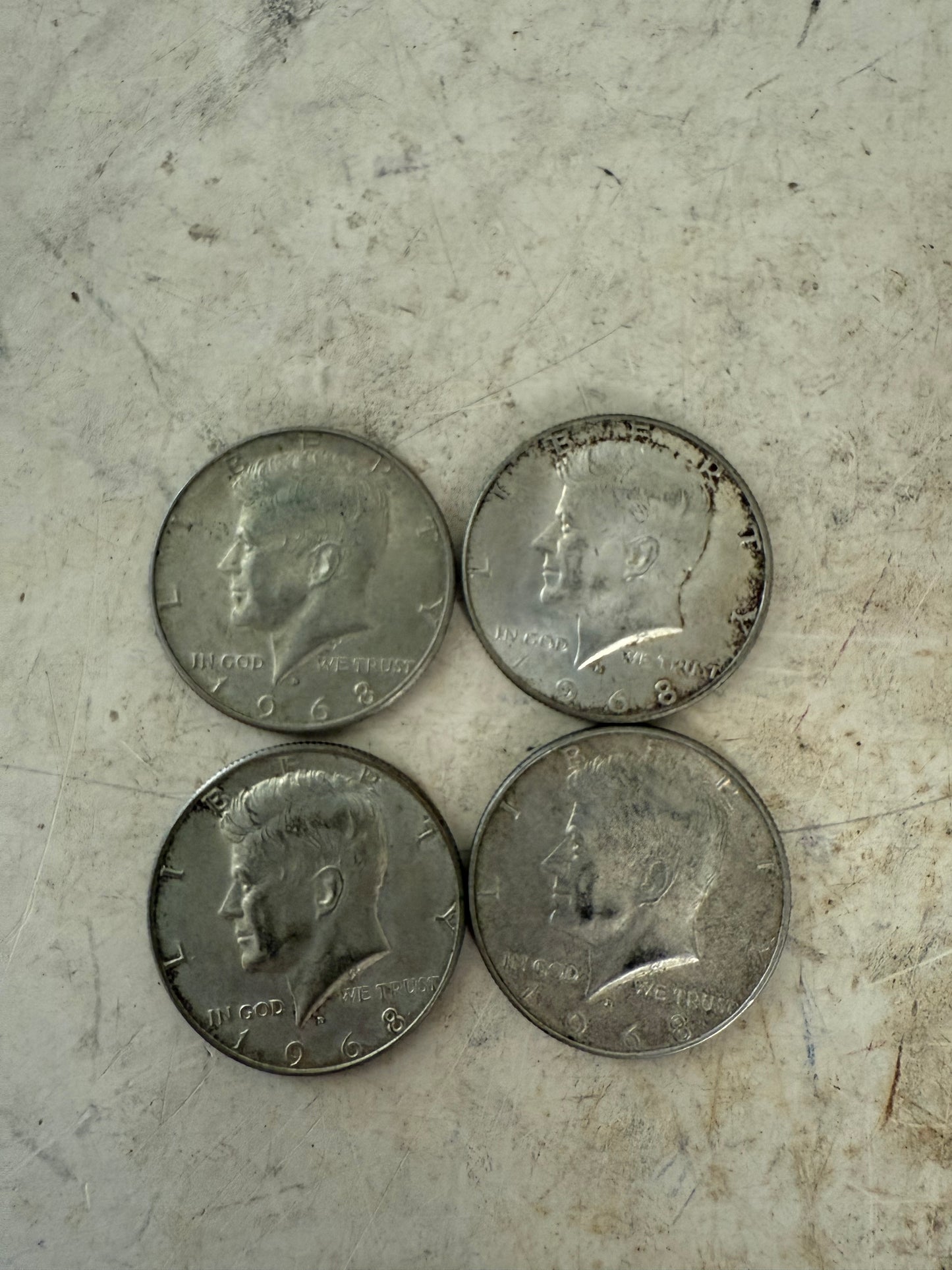 Vintage Silver Half Dollar US Coins - circulated - sold individually