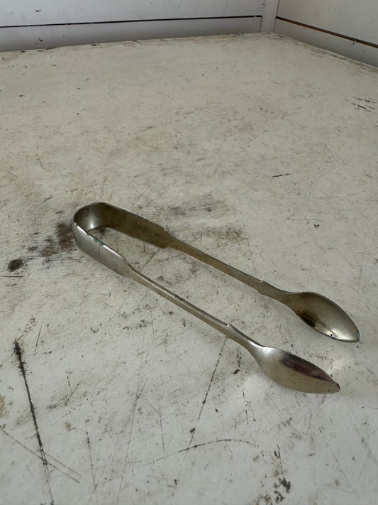 Vintage silver sugar tongs