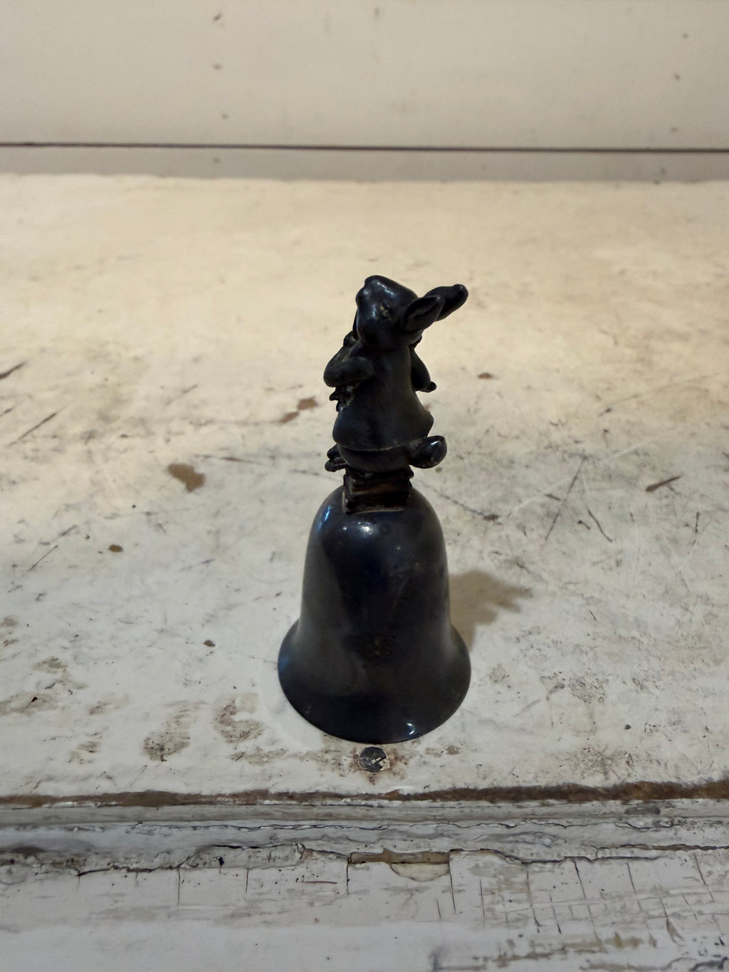 Vintage metal Bunny bell