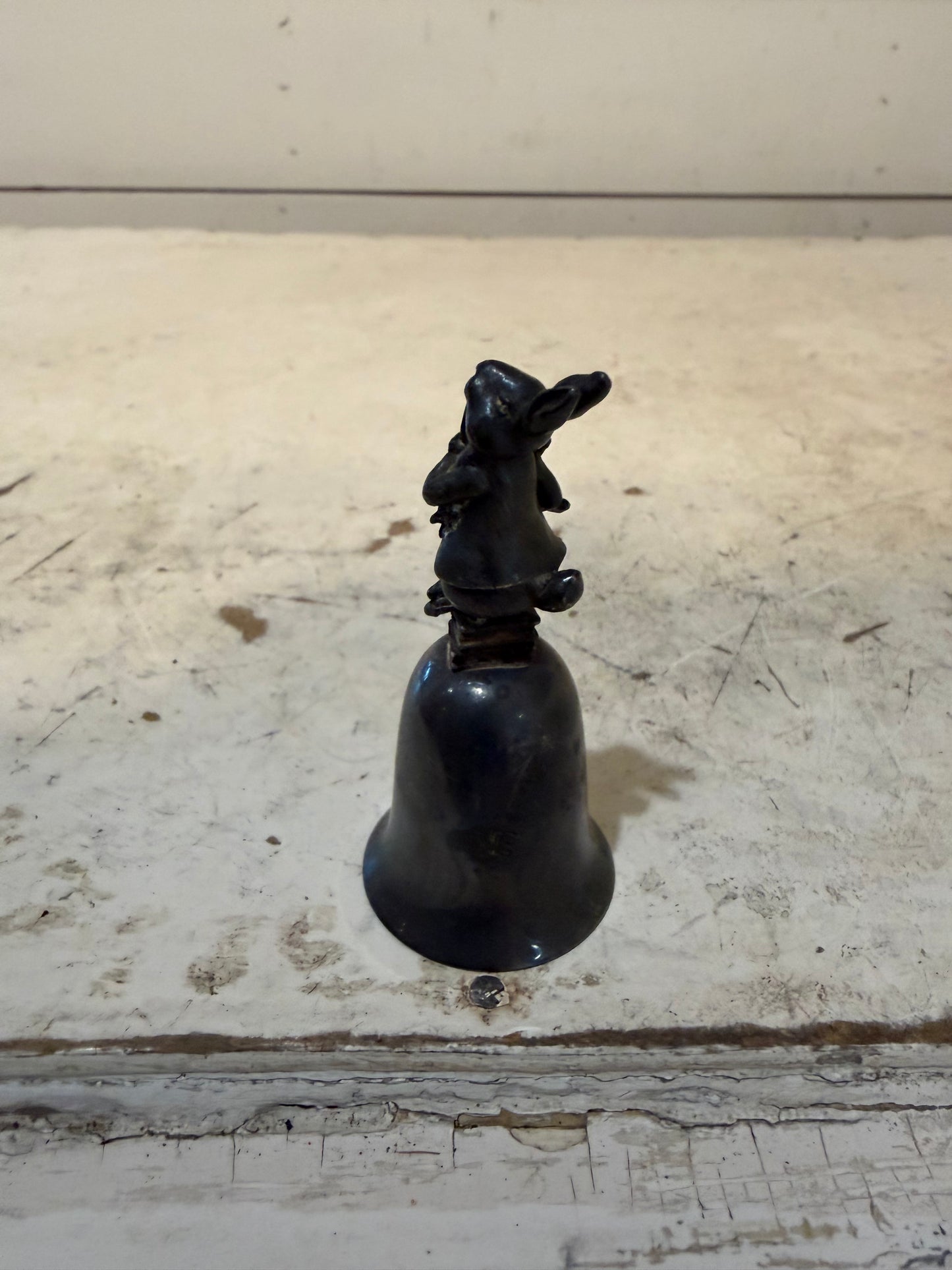 Vintage metal Bunny bell