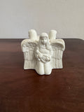 Vintage Ceramic Candle Holder 3 Kneeling Angels - Will Get Makeover