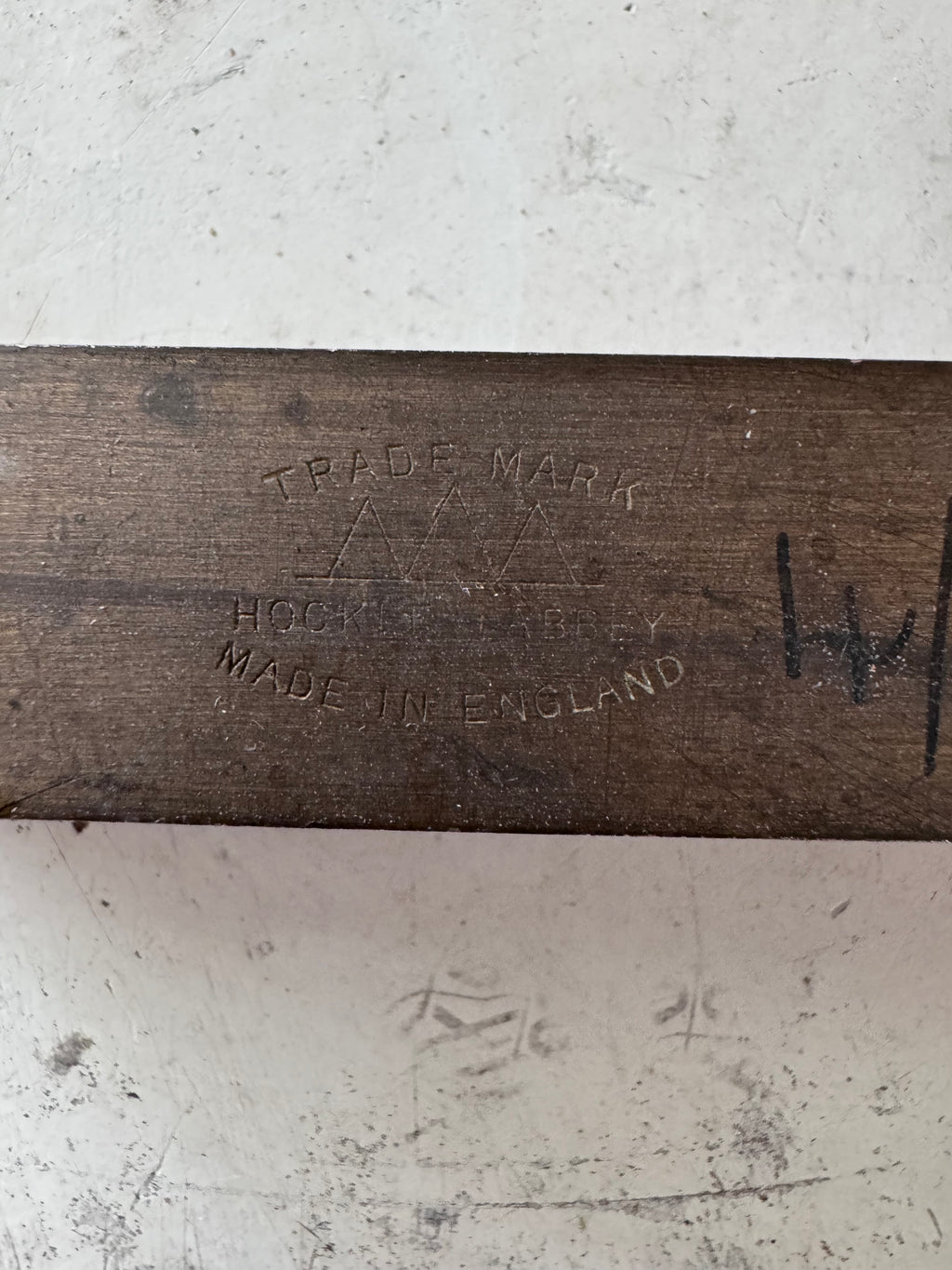 Vintage Hocket Abbey 12” brass and wood Level - Spirit Bubble Works
