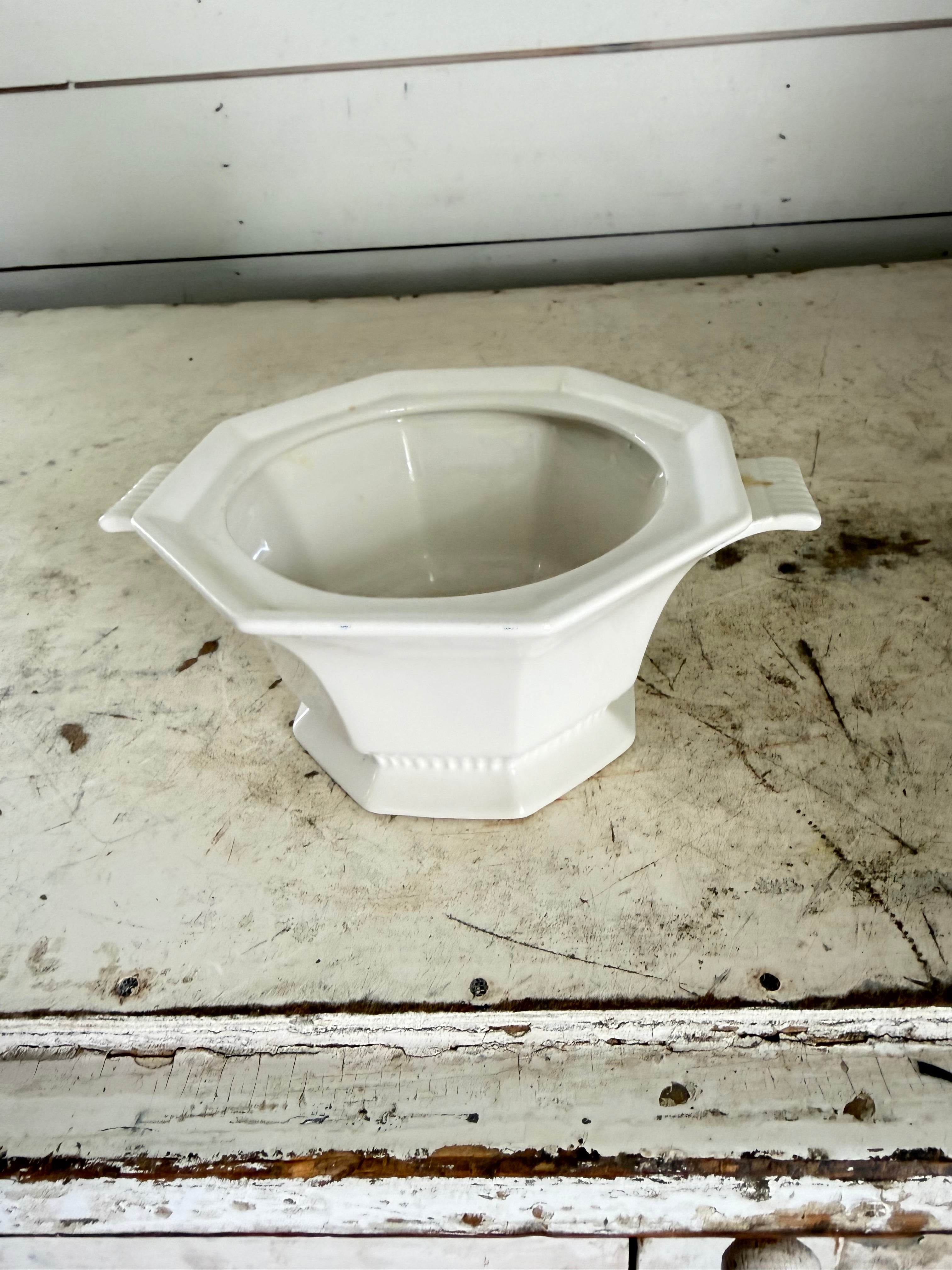 Vintage Octagonal japanese sugar dish