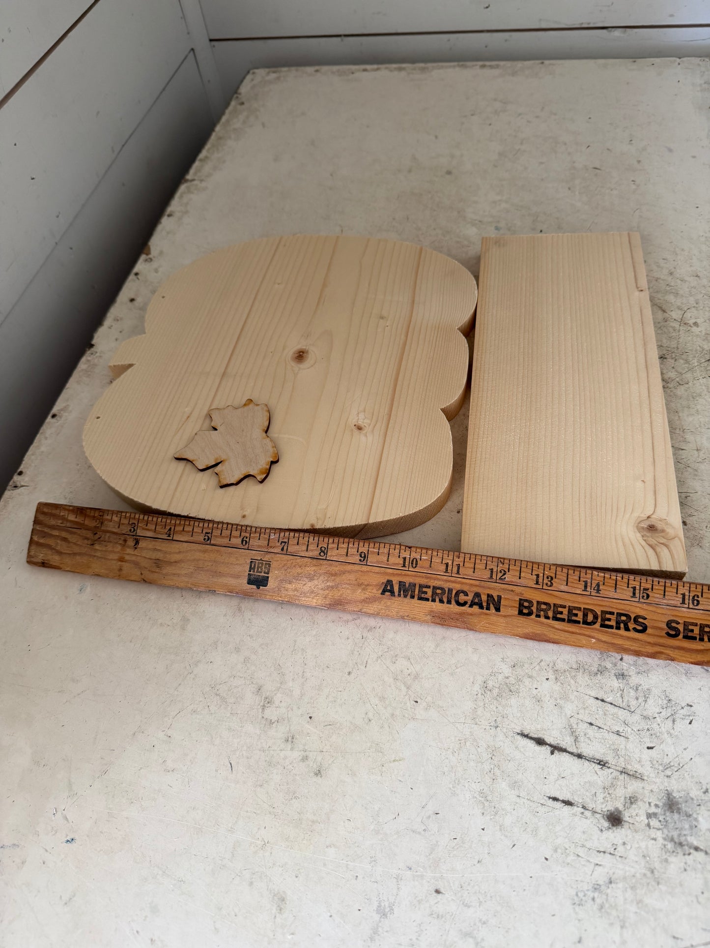 Wood pumpkin cut out will get makeover
