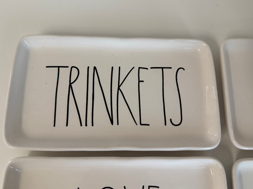 Rae Dunn TRINKETS Tray Dish Plate by Magenta 9.25"Rae Dunn Tray Dish Plate by Magenta 9.25" sold individually