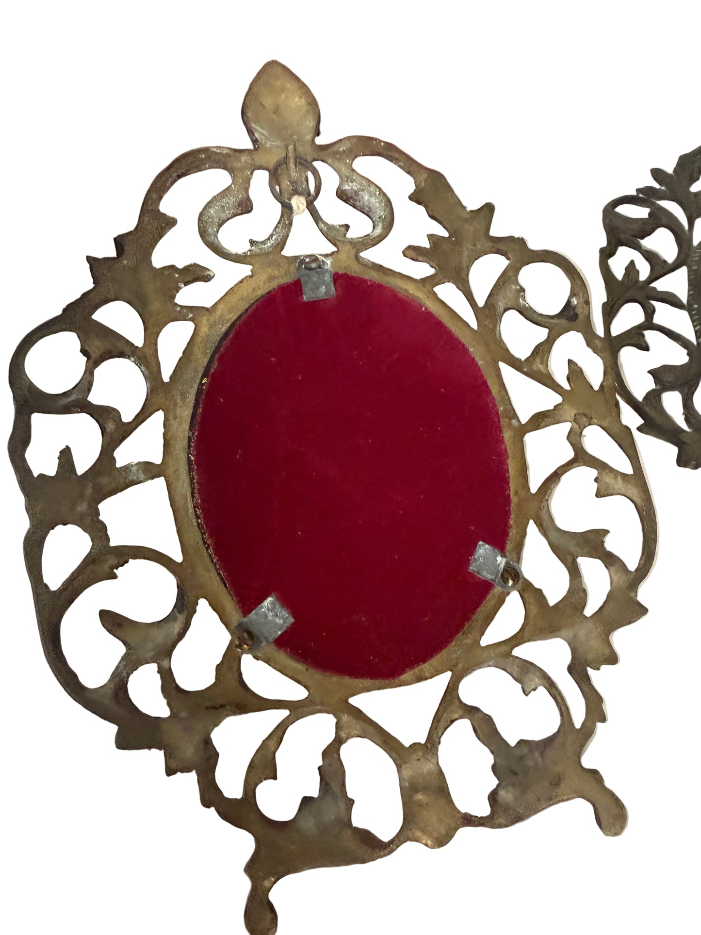 Set of Victorian Ornate cast brass mirrors