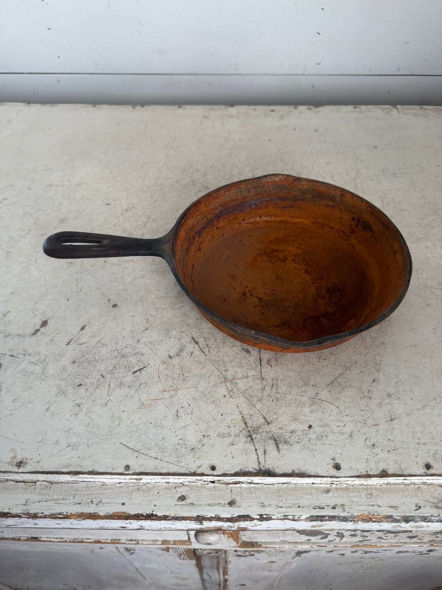 Vintage 8” Cast Iron Skillet - Will get cleaned and re-seasoned