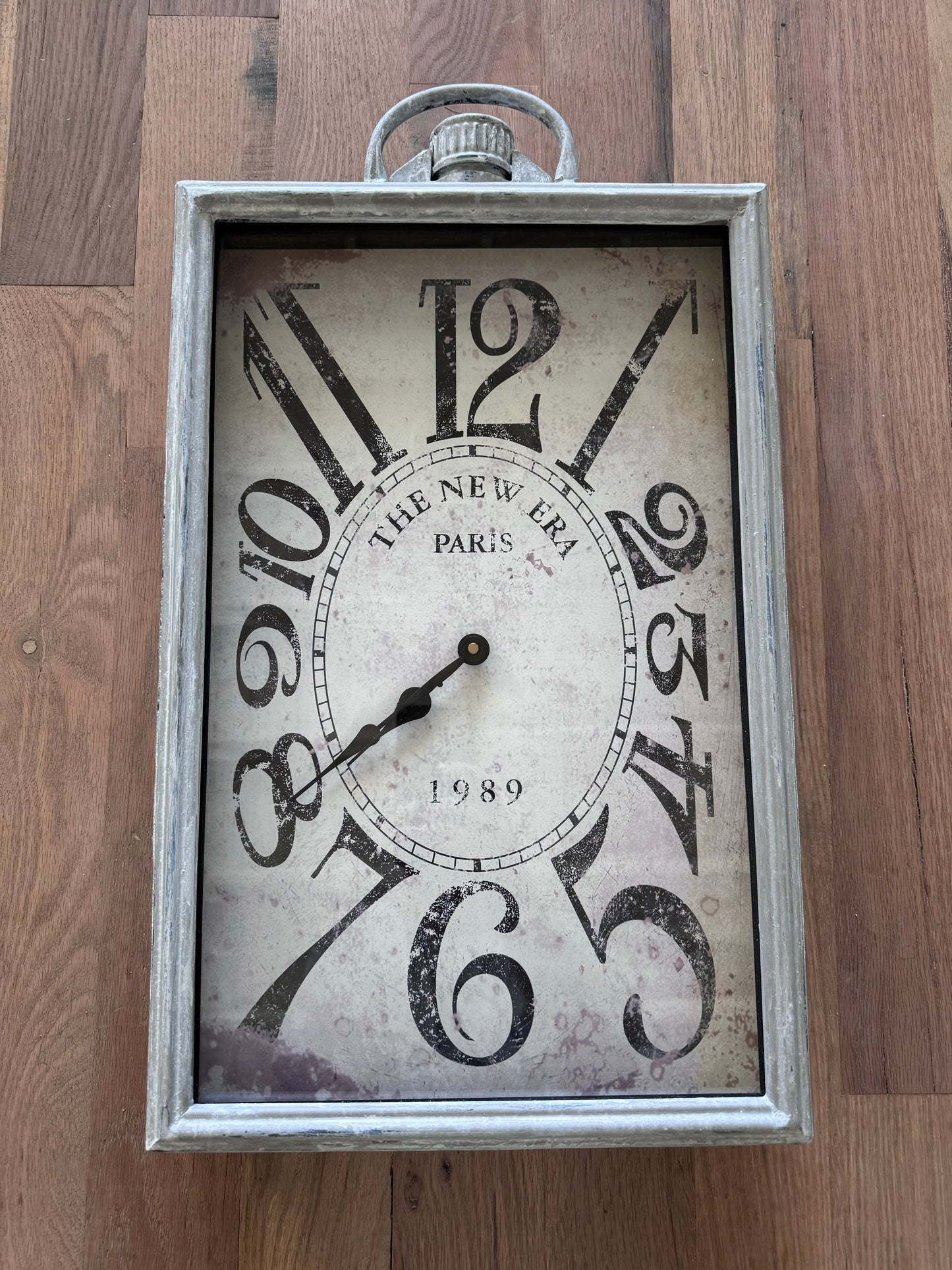 Hand Painted Large metal clock