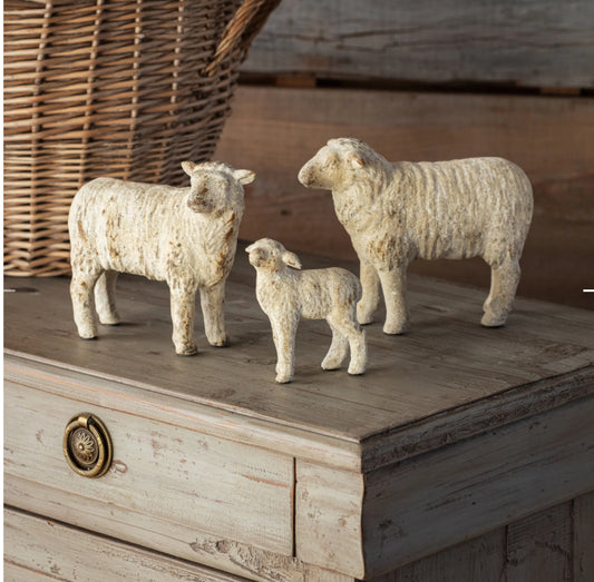 Sheep family flock - Set of three