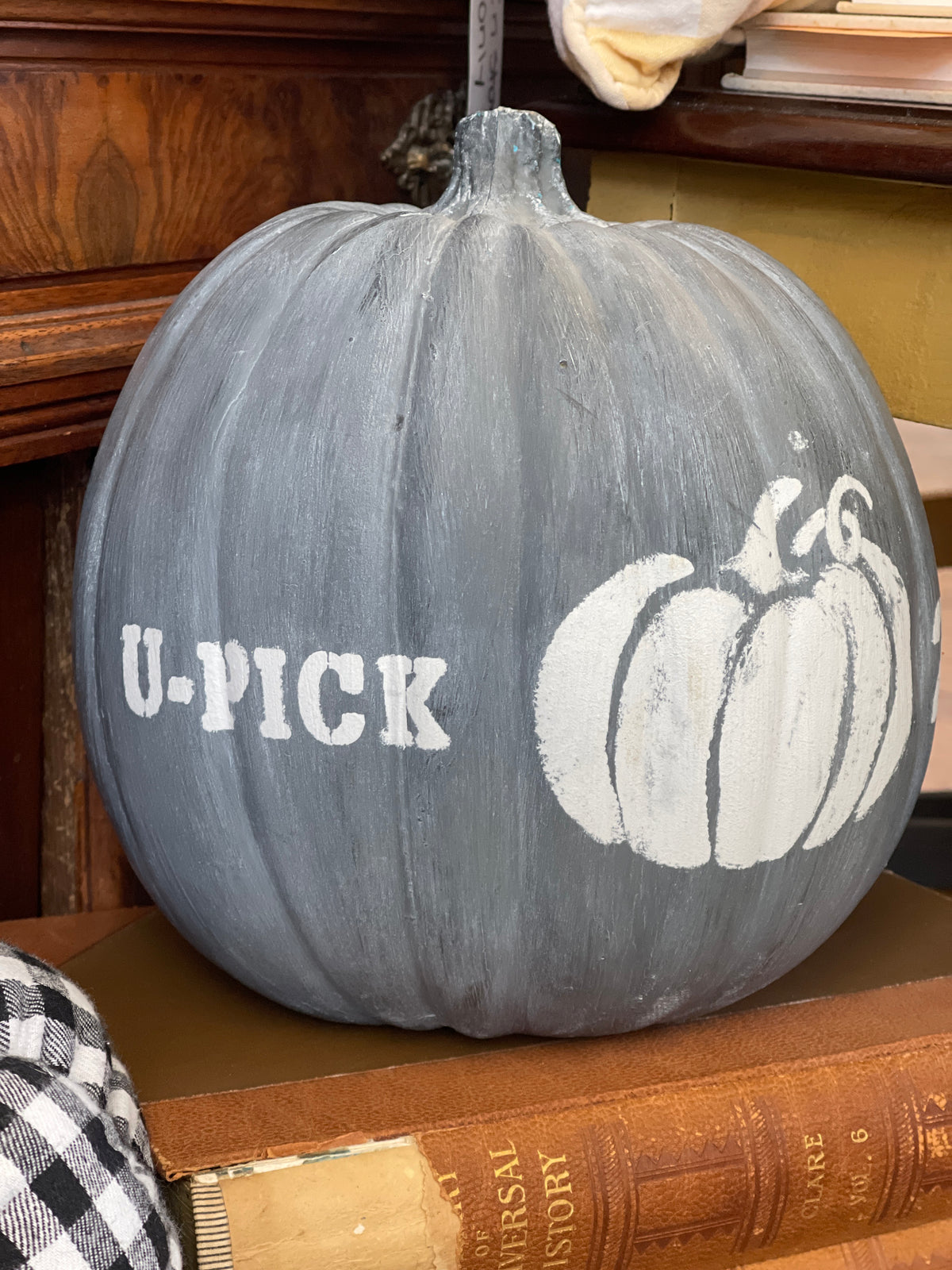 Stenciled Pumpkin