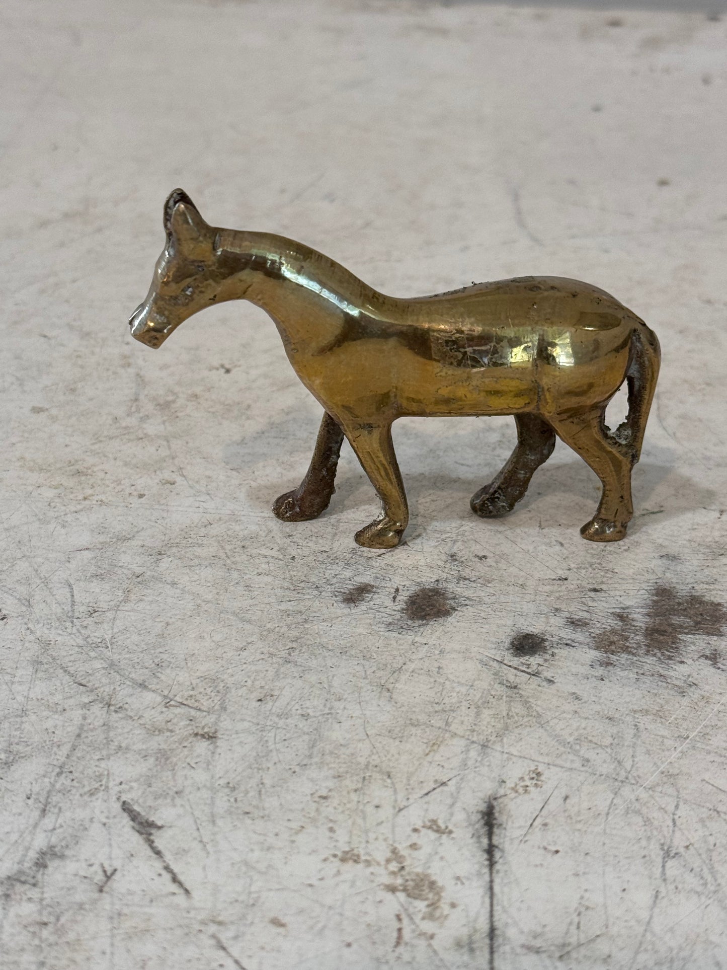 3” Solid Brass Horse