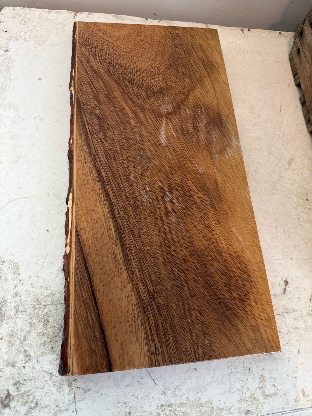 Live edge, charcuterie board