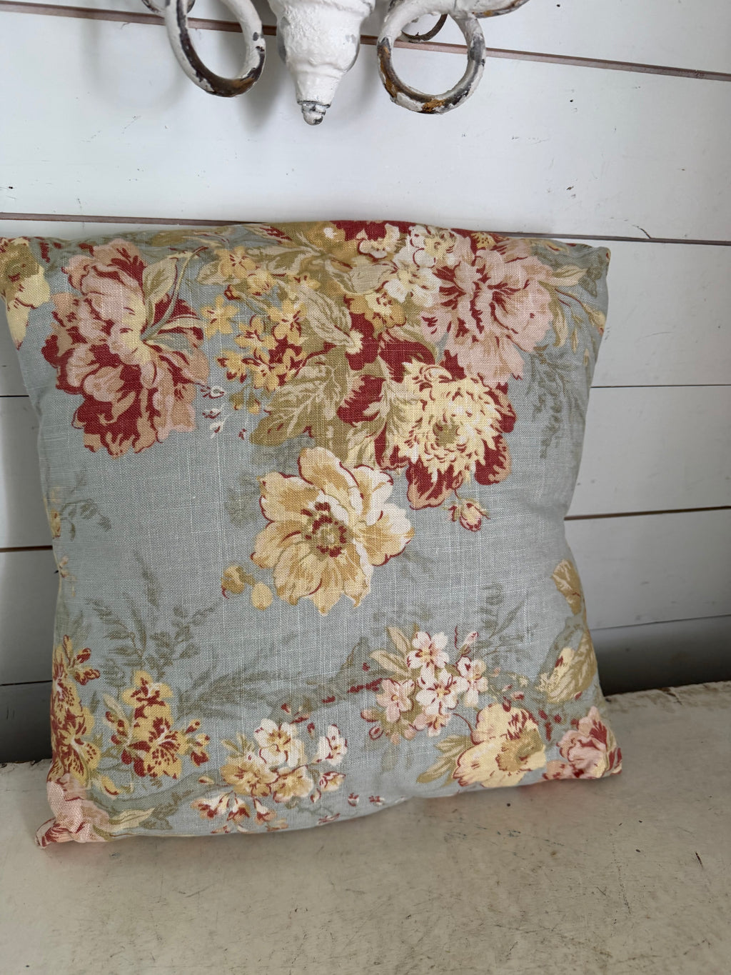 Waverly fabric homemade pillow