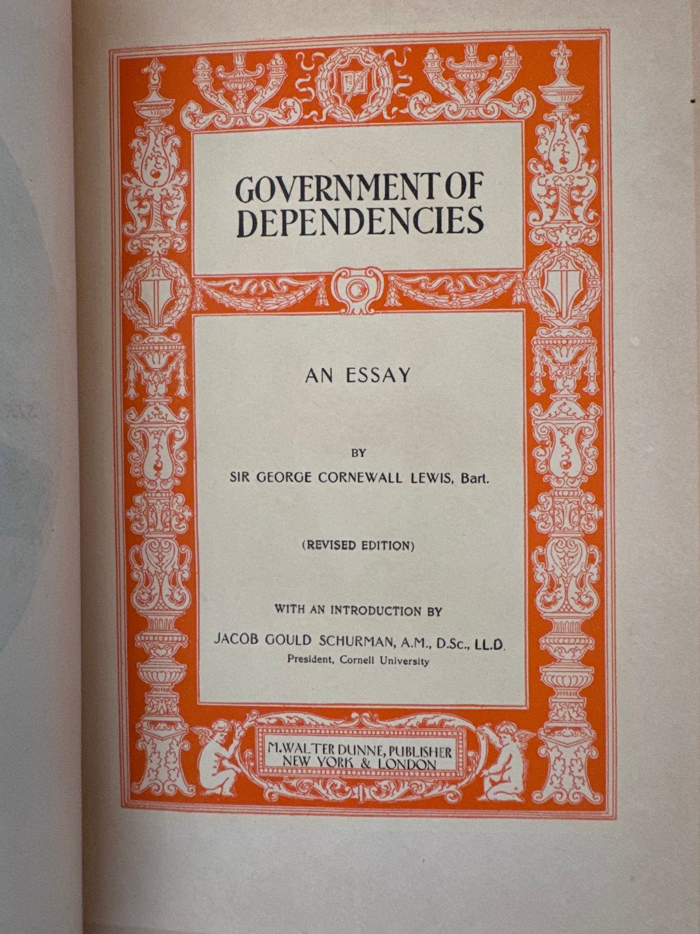 Government of Dependencies On Colonies