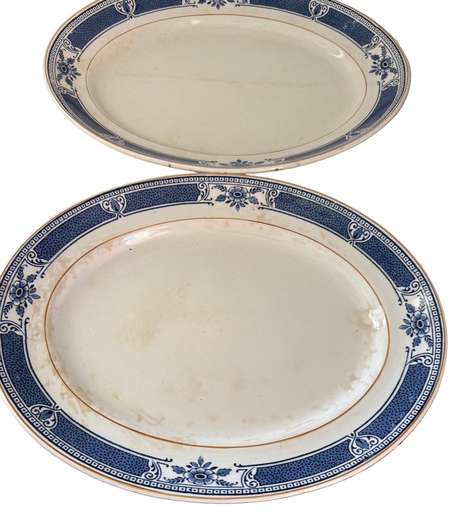 Set of Antique Bristol Ironstone Platters