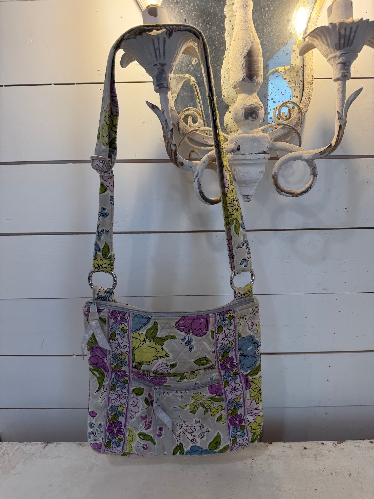 Vera Bradley Hipster Crossbody Bag in the "Heather" pattern.
