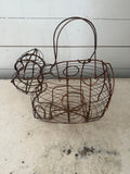Copper Cow egg basket