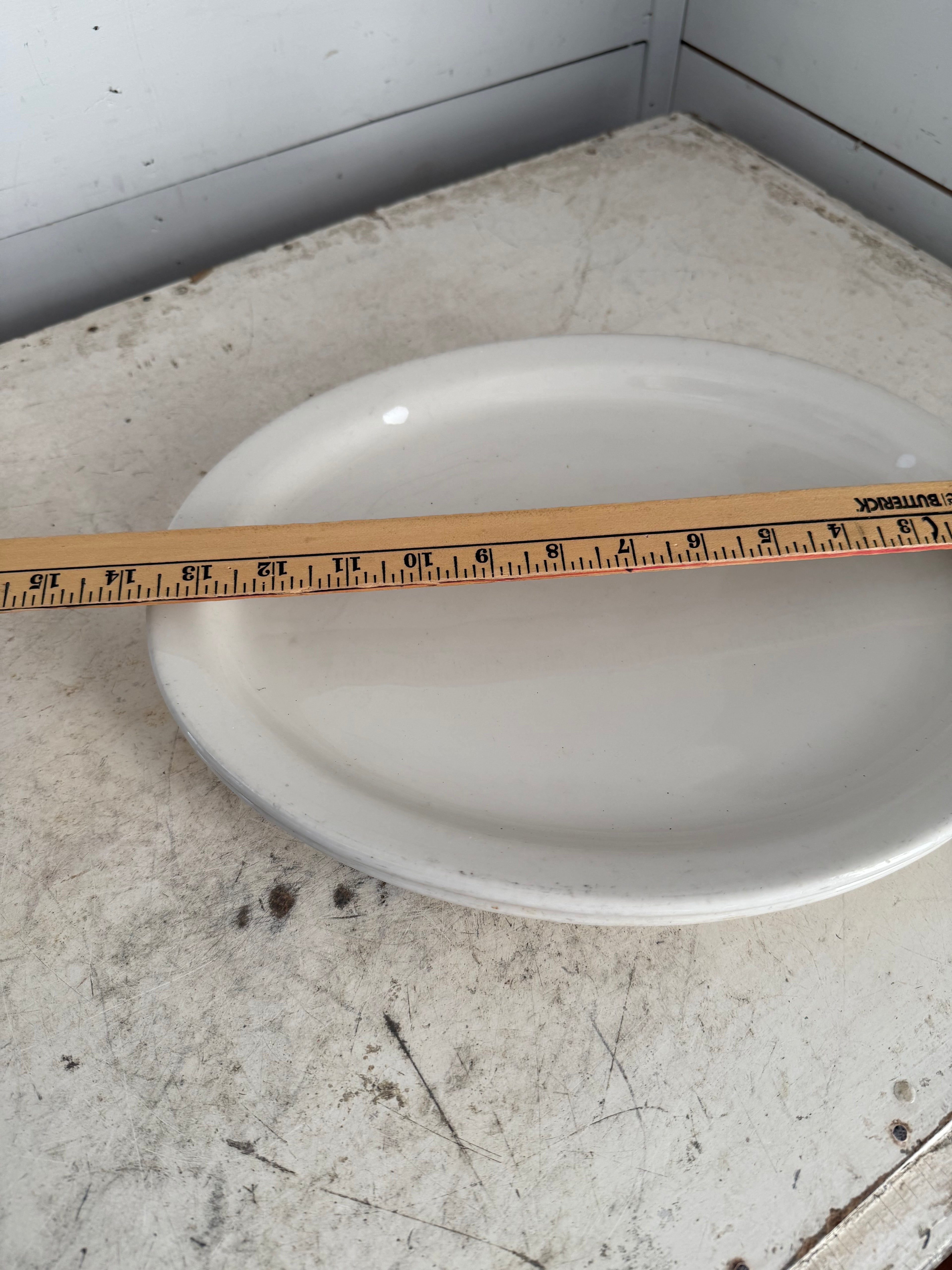 White Oval Platter Sold Individually
