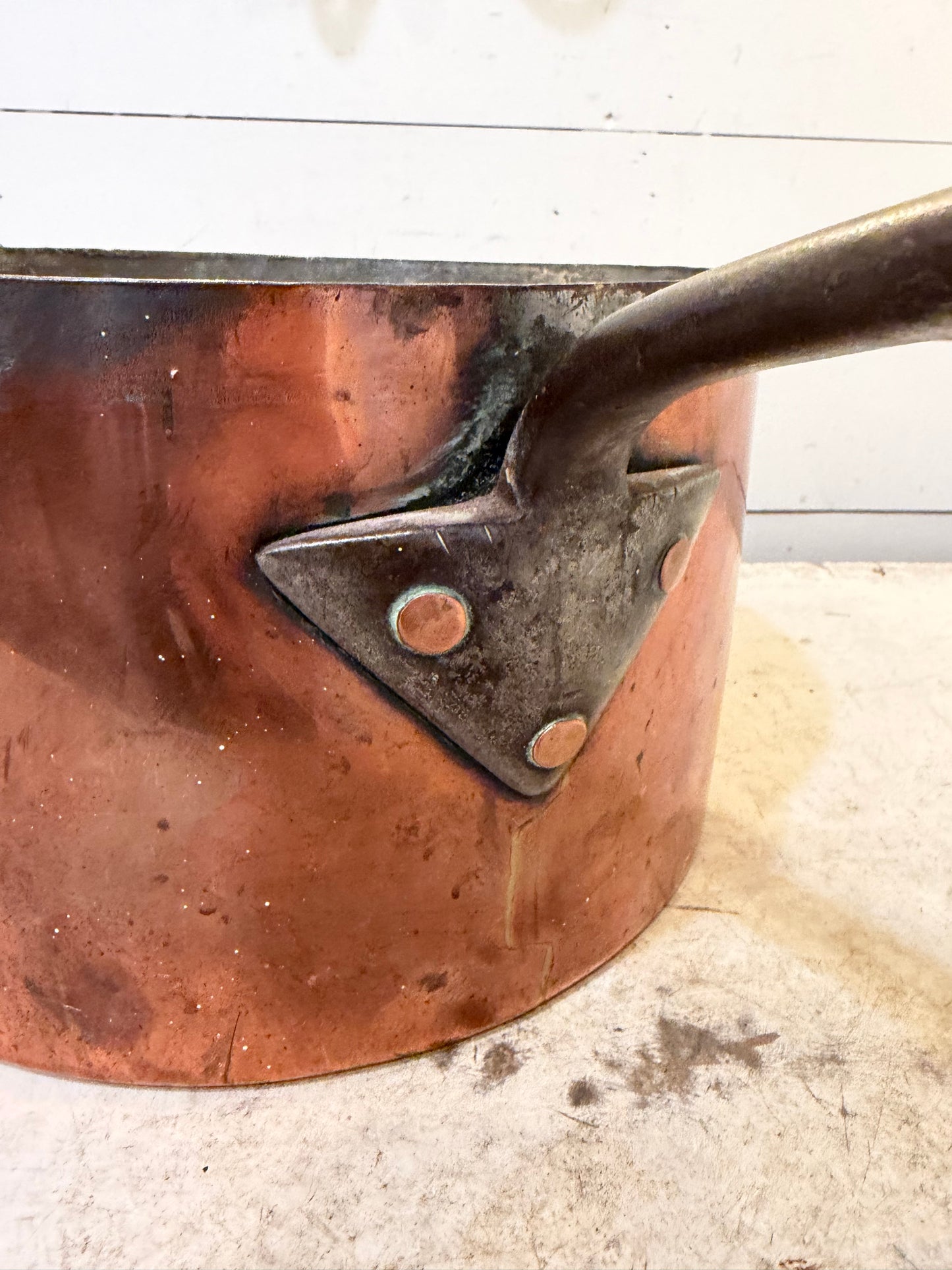 1800’s Forged handle Large English Copper Pot