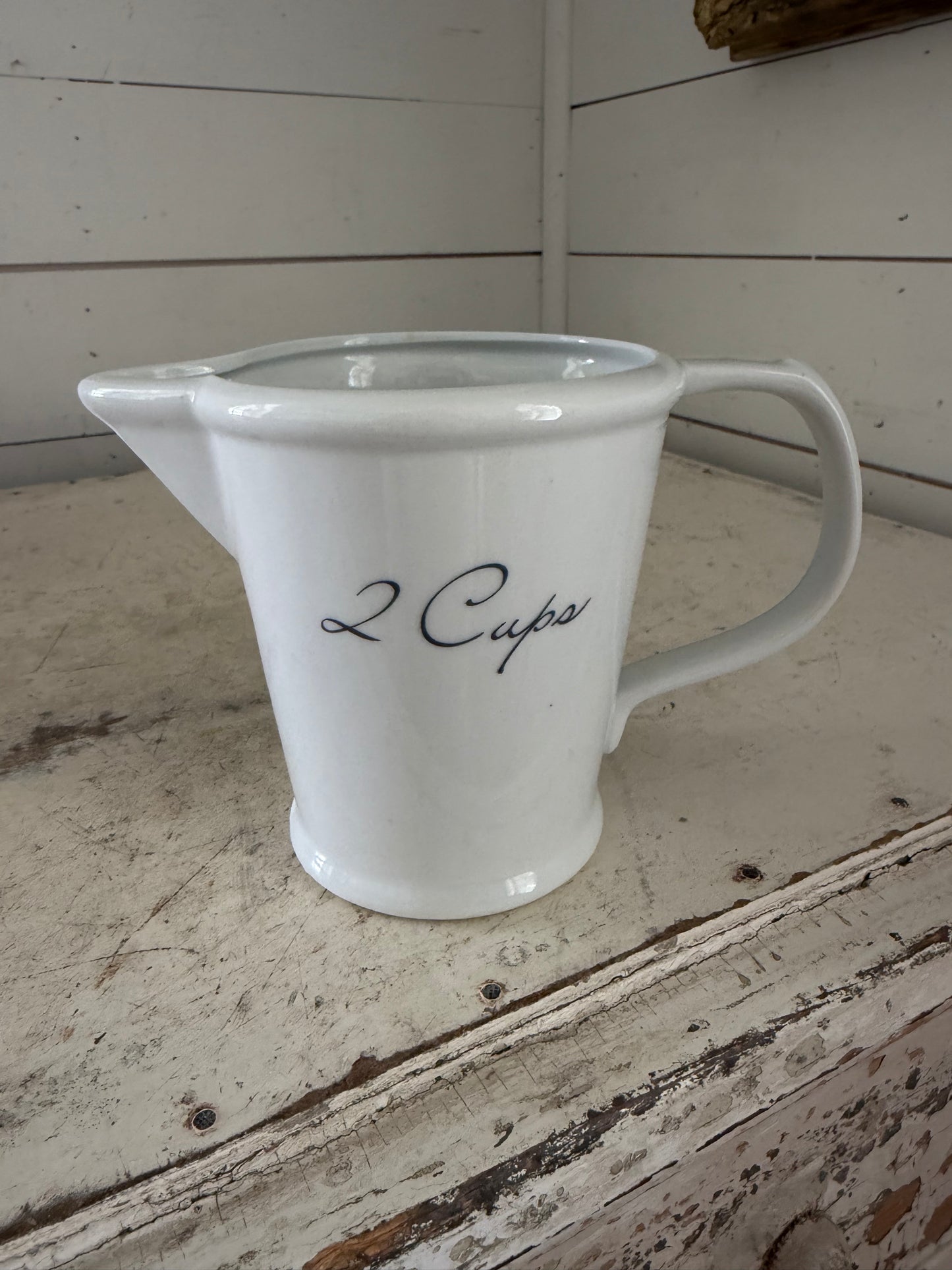 2 cups measuring pitcher