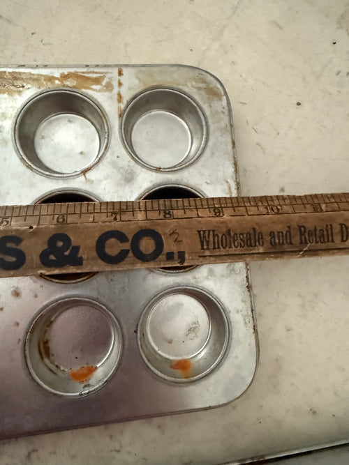 12-cup mini muffin pans, likely made of aluminum set of 2