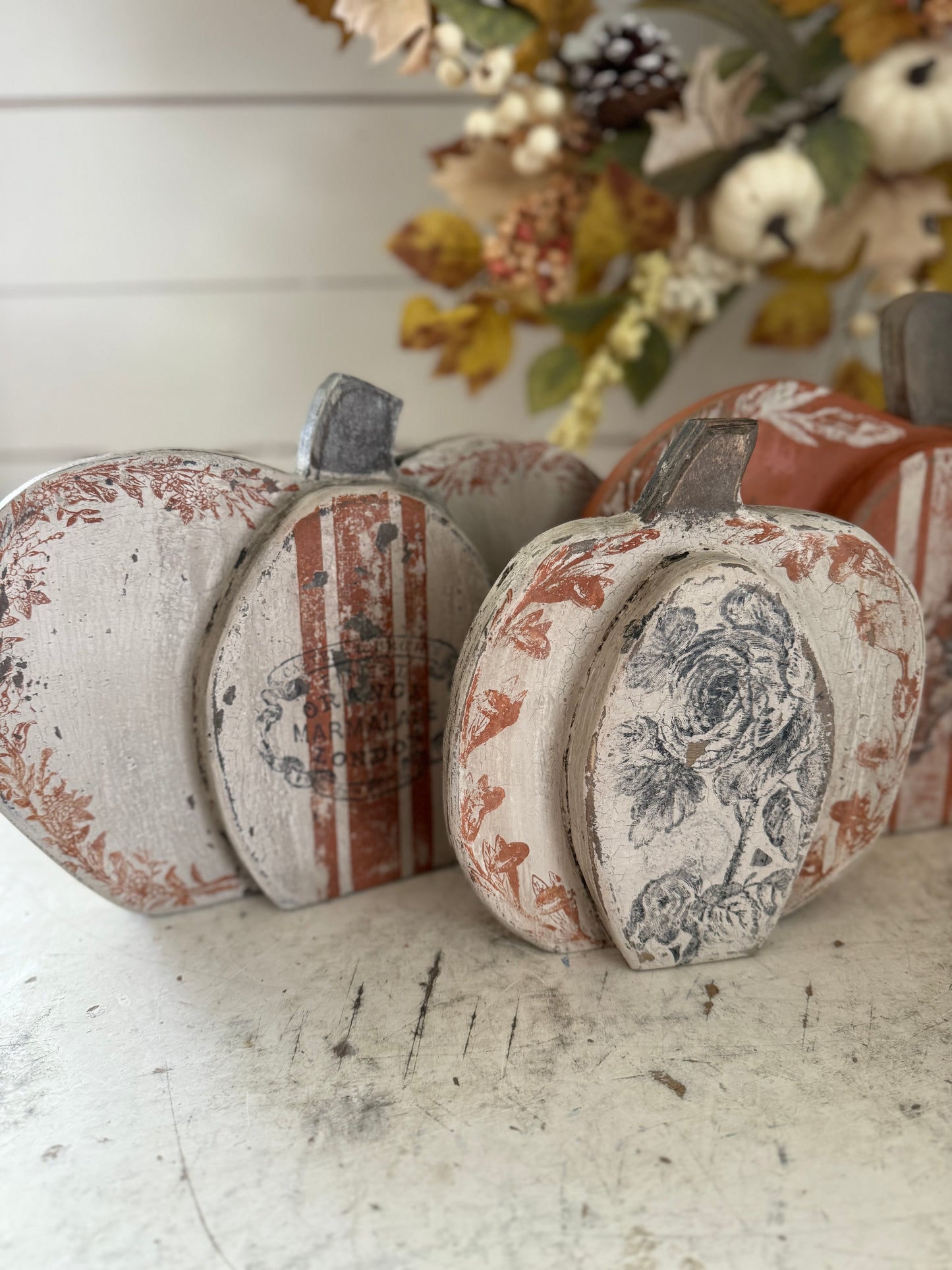 Hand cut Hand Painted & Stamped Pumpkins sold individually
