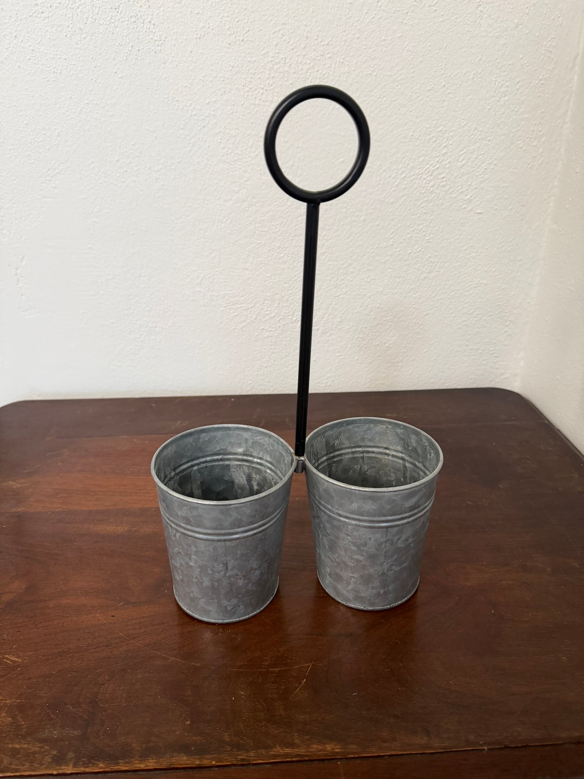 Galvanized Double planter - Will Get Makeover