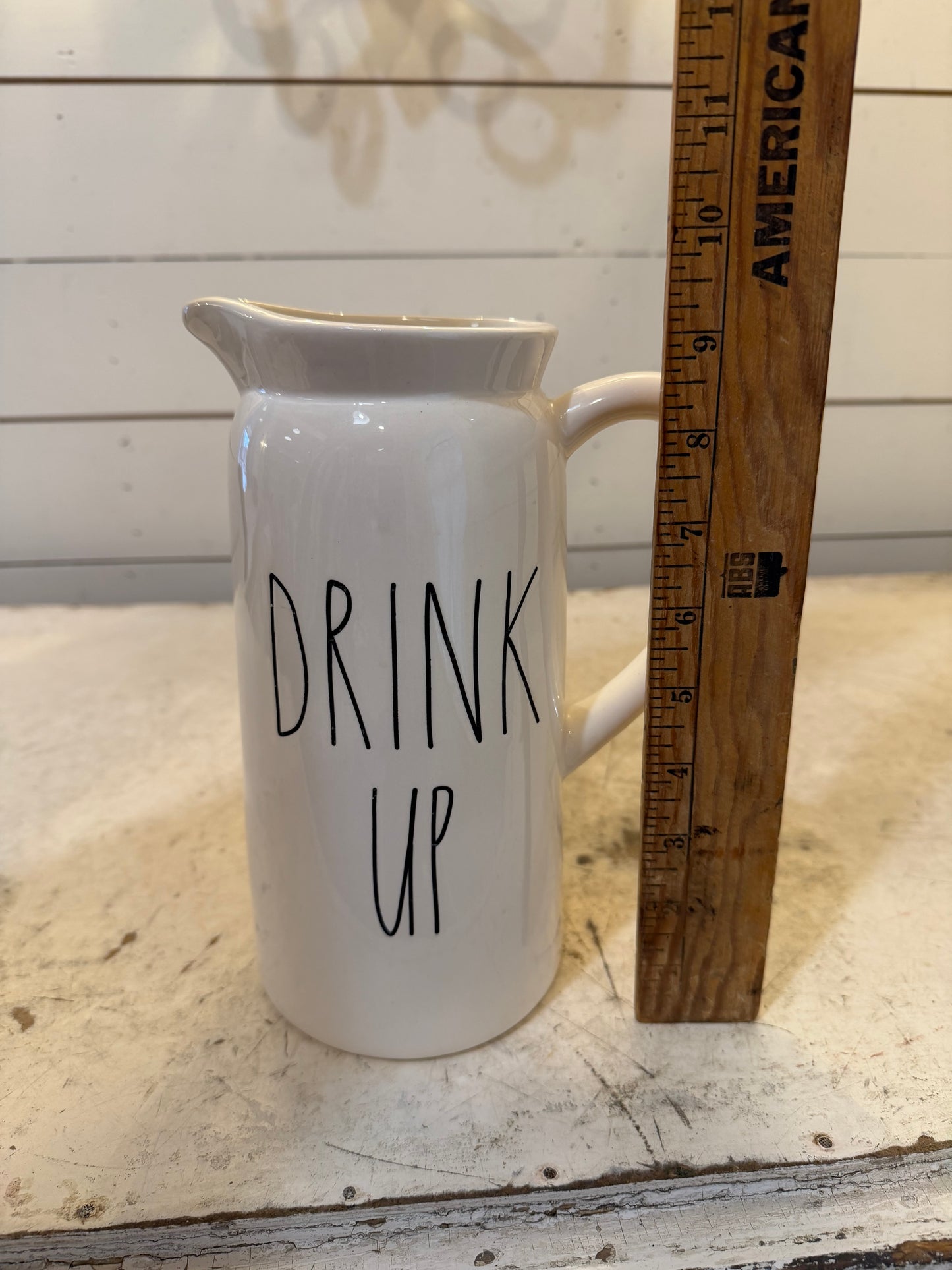 Rae Dunn Artisan Collection By Magenta Ceramic Large Drink Up Pitcher