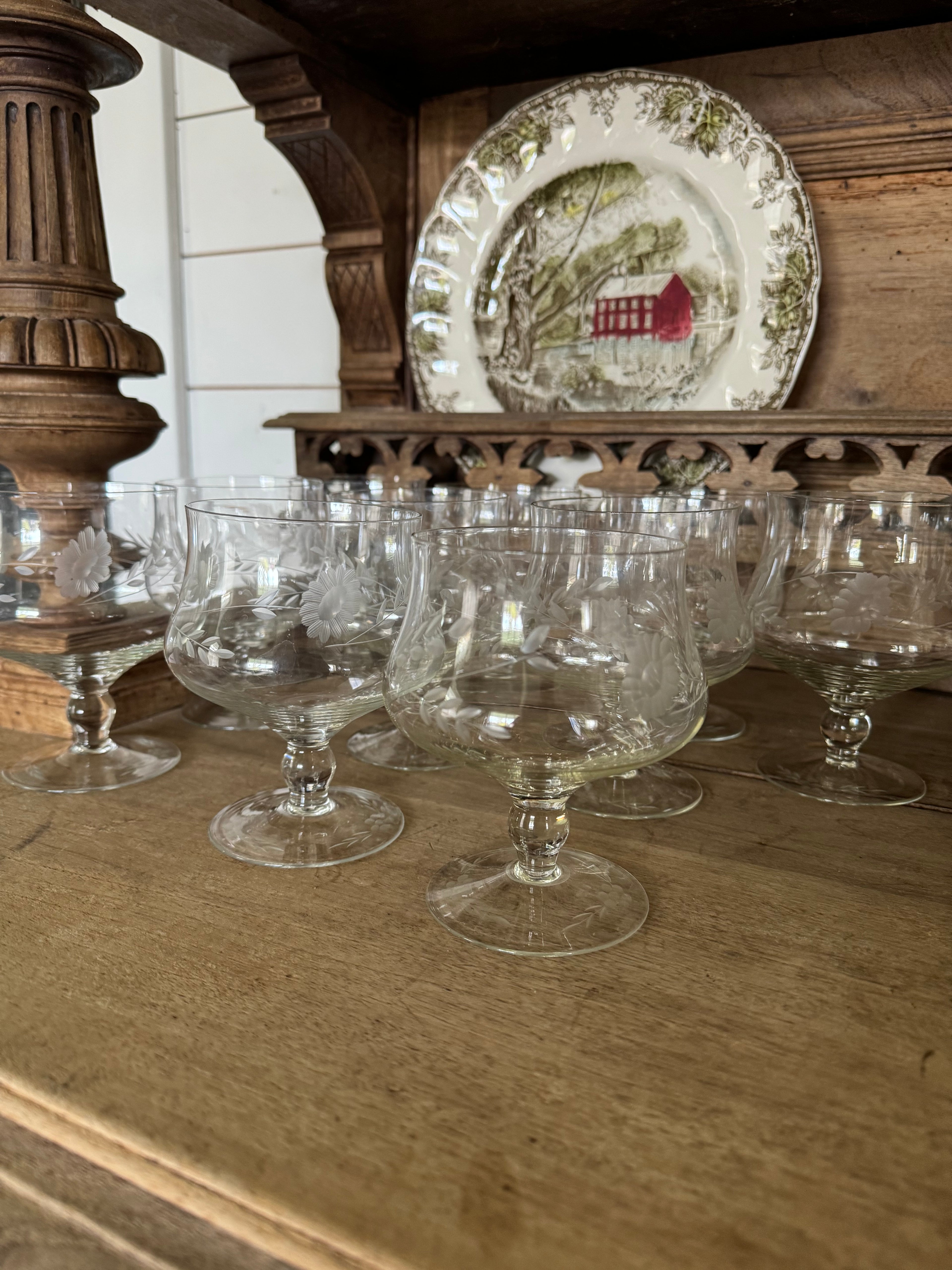 Princess House Etched Goblet - sold individually