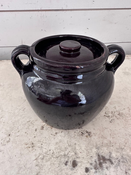 Vintage Stoneware Bean pot