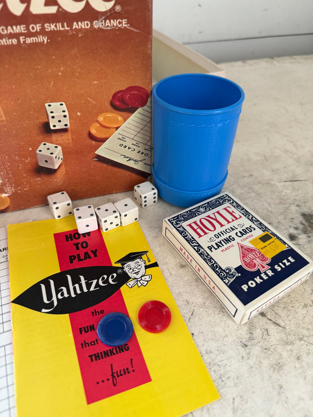 Vintage Yahtzee game