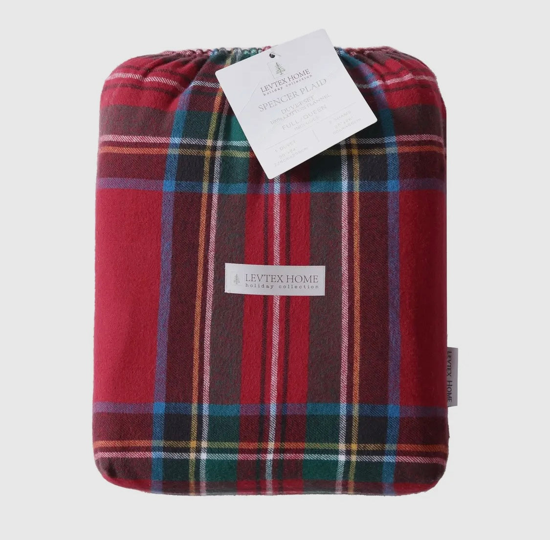 King Spencer Plaid Flannel Duvet