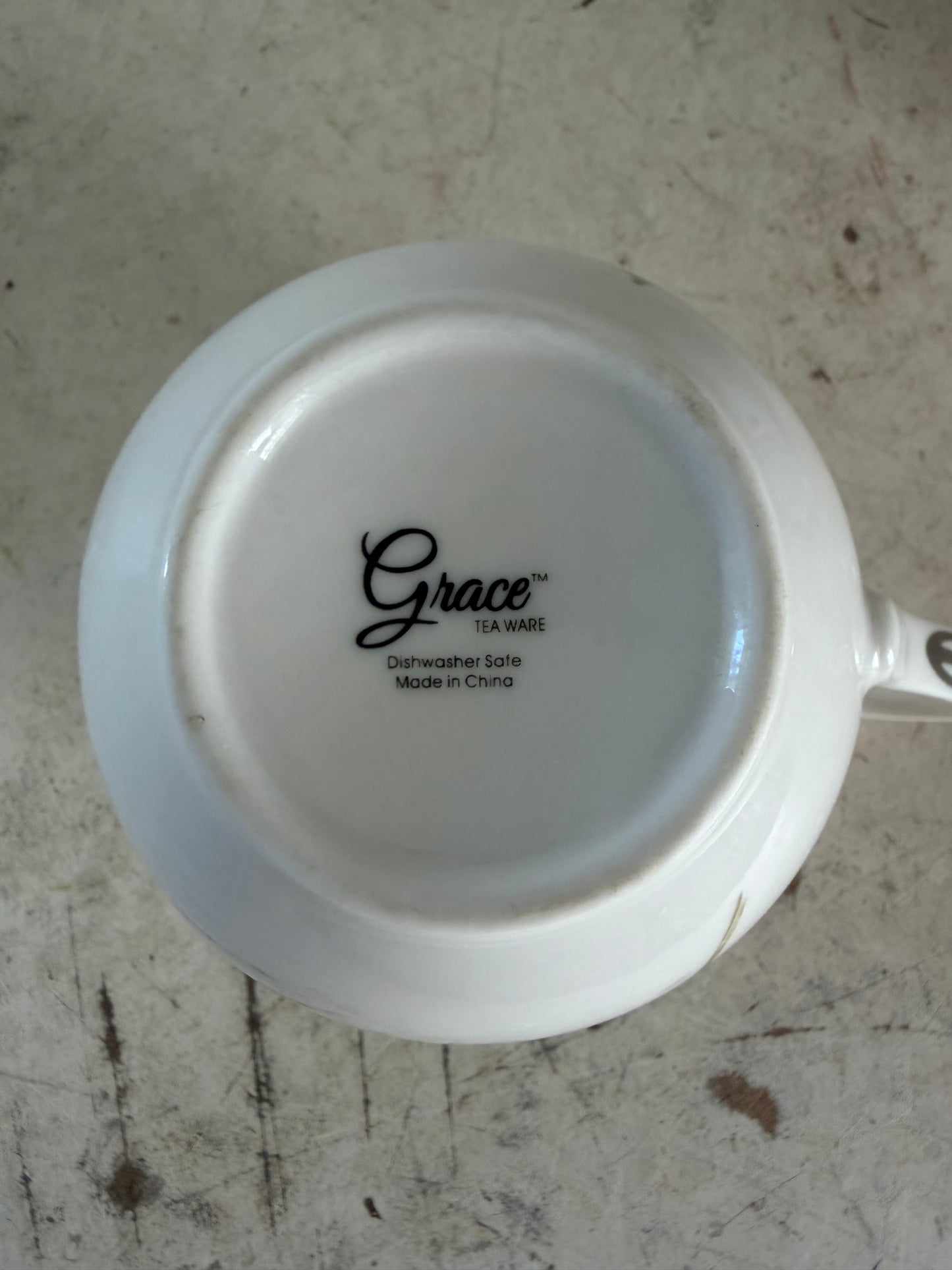 Grace China Sugar Dish and Creamer