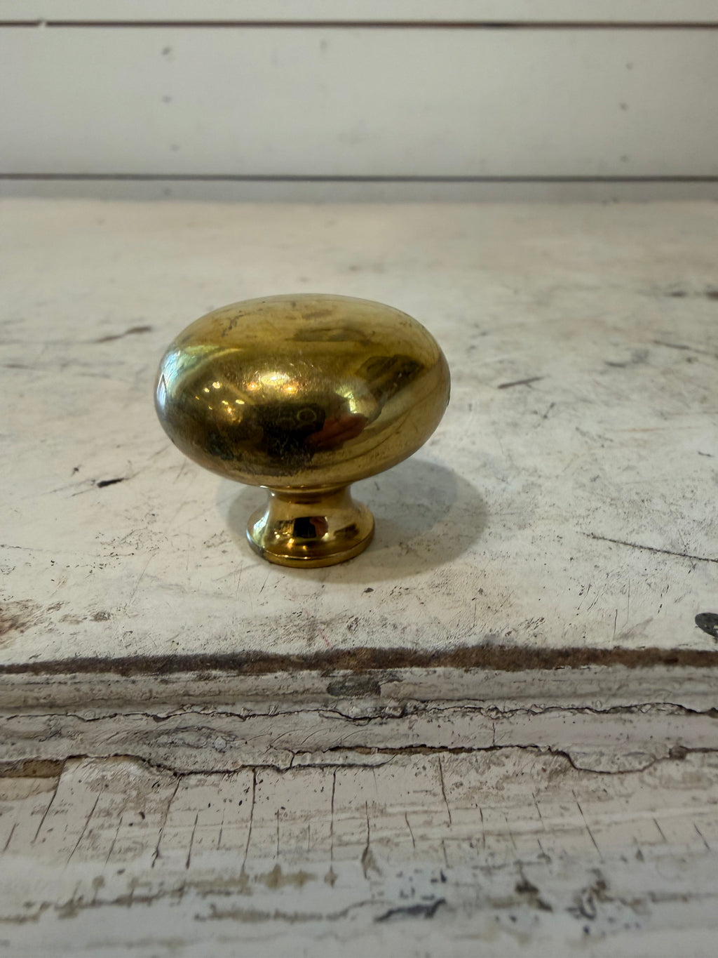 Vintage Brass Knob - SOLD INDIVIDUALLY - no Screws as is patina