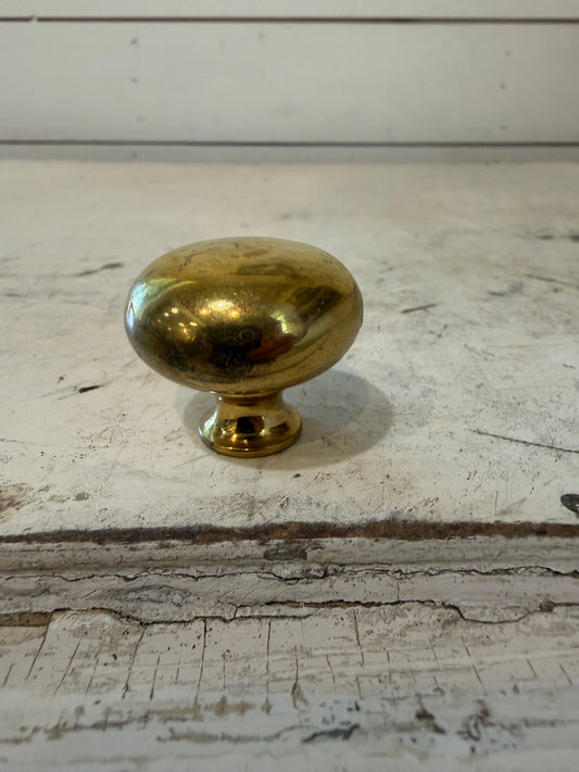 Vintage Brass Knob - SOLD INDIVIDUALLY - no Screws as is patina