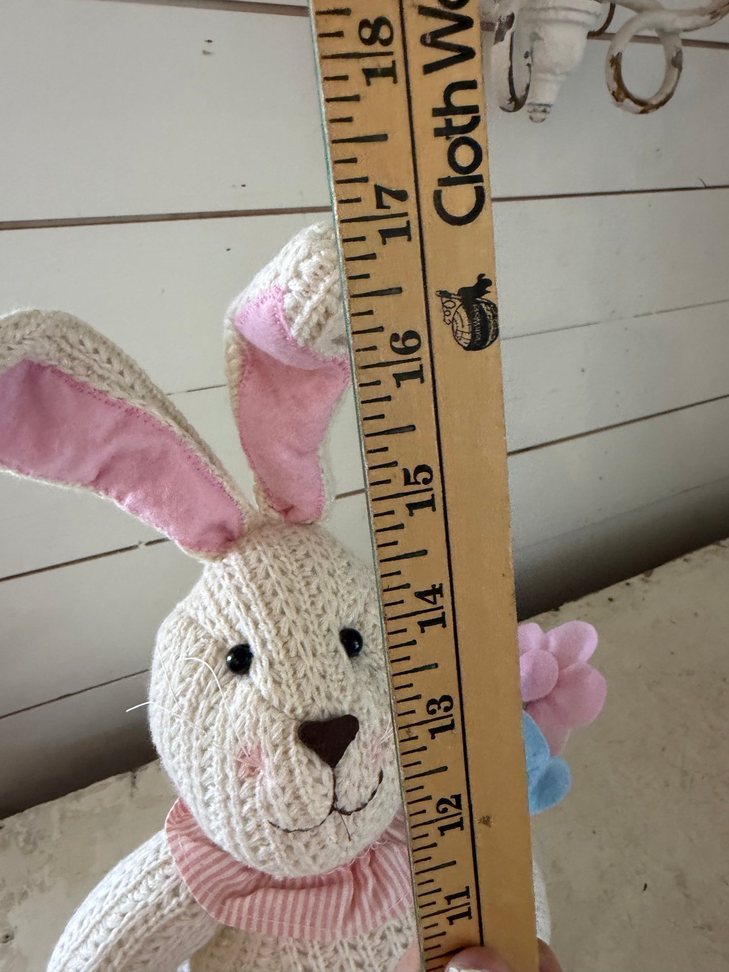 Cotton & Co. Wool Bunny with Flowers