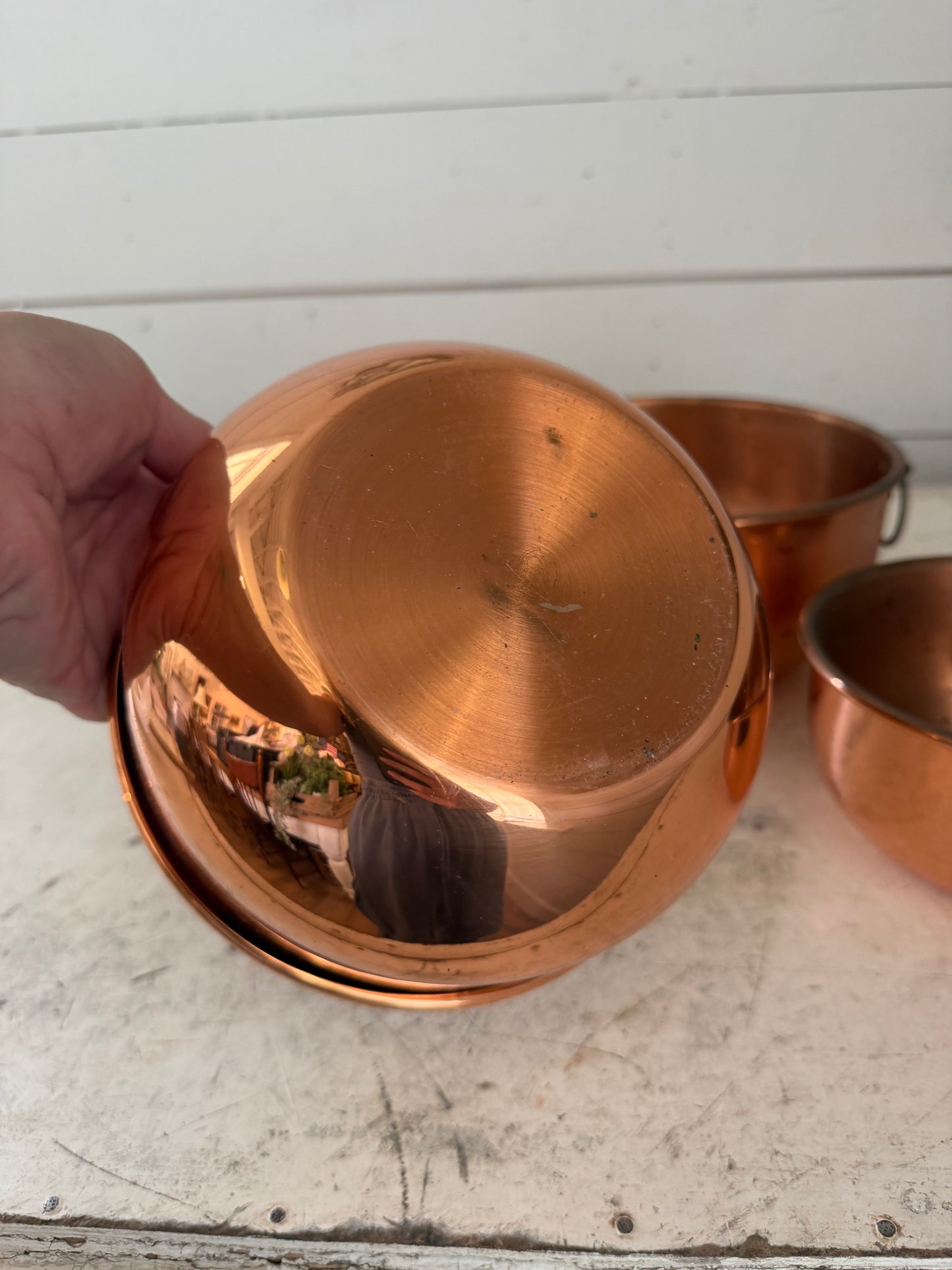 Copper Mixing Bowl Set (not sure if they are plated or solid)