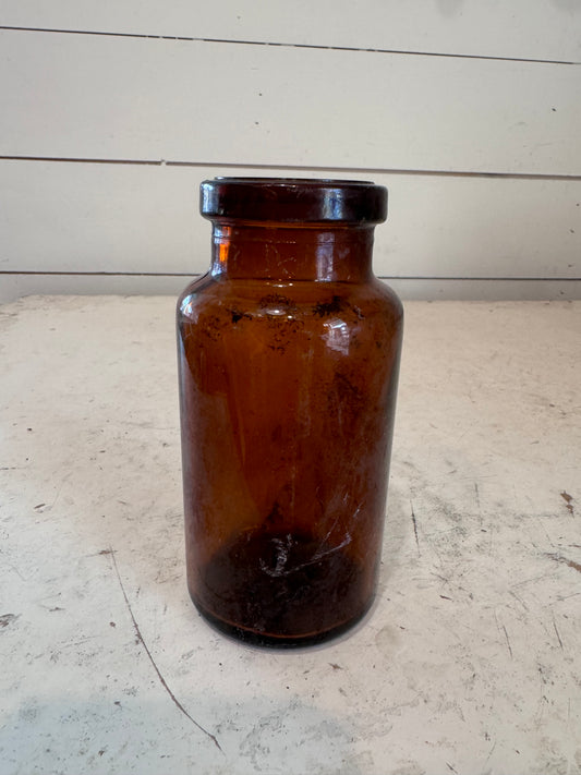 Antique Amber Jar