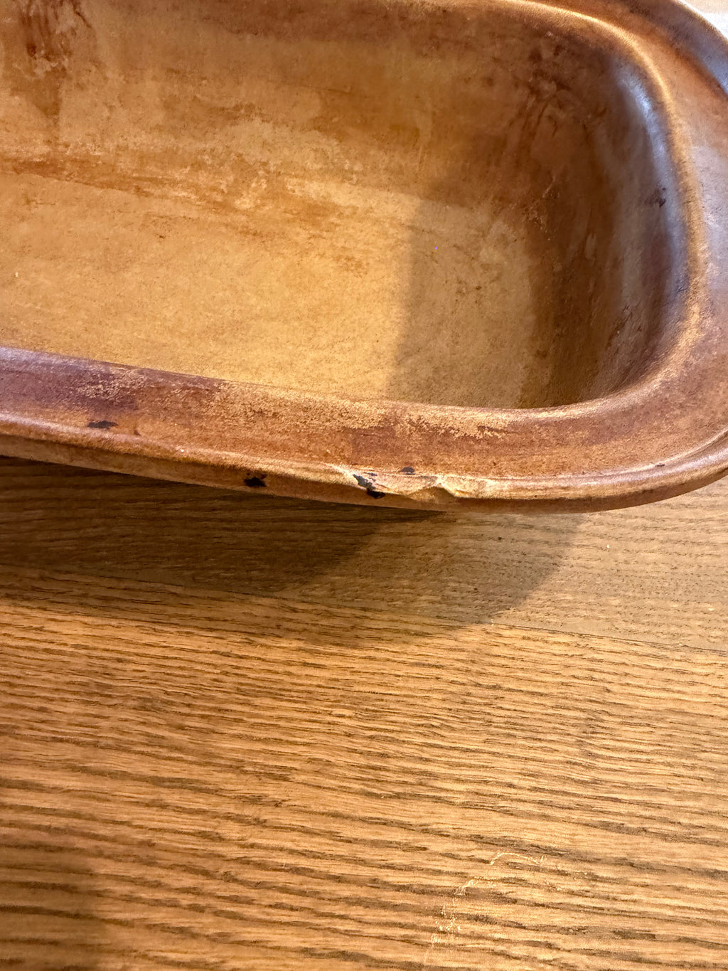 PAMPERED CHEF STONEWARE RECTANGULAR LID / BOWL ROASTER 17"x11" as is see chip
