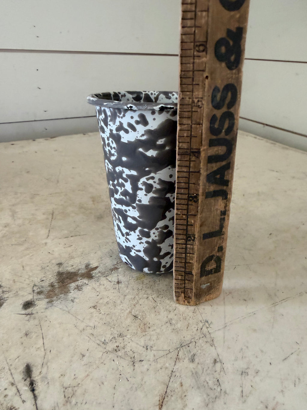 Crow Canyon Enamelware, Marble, 14 oz Tumbler Drinking Cup