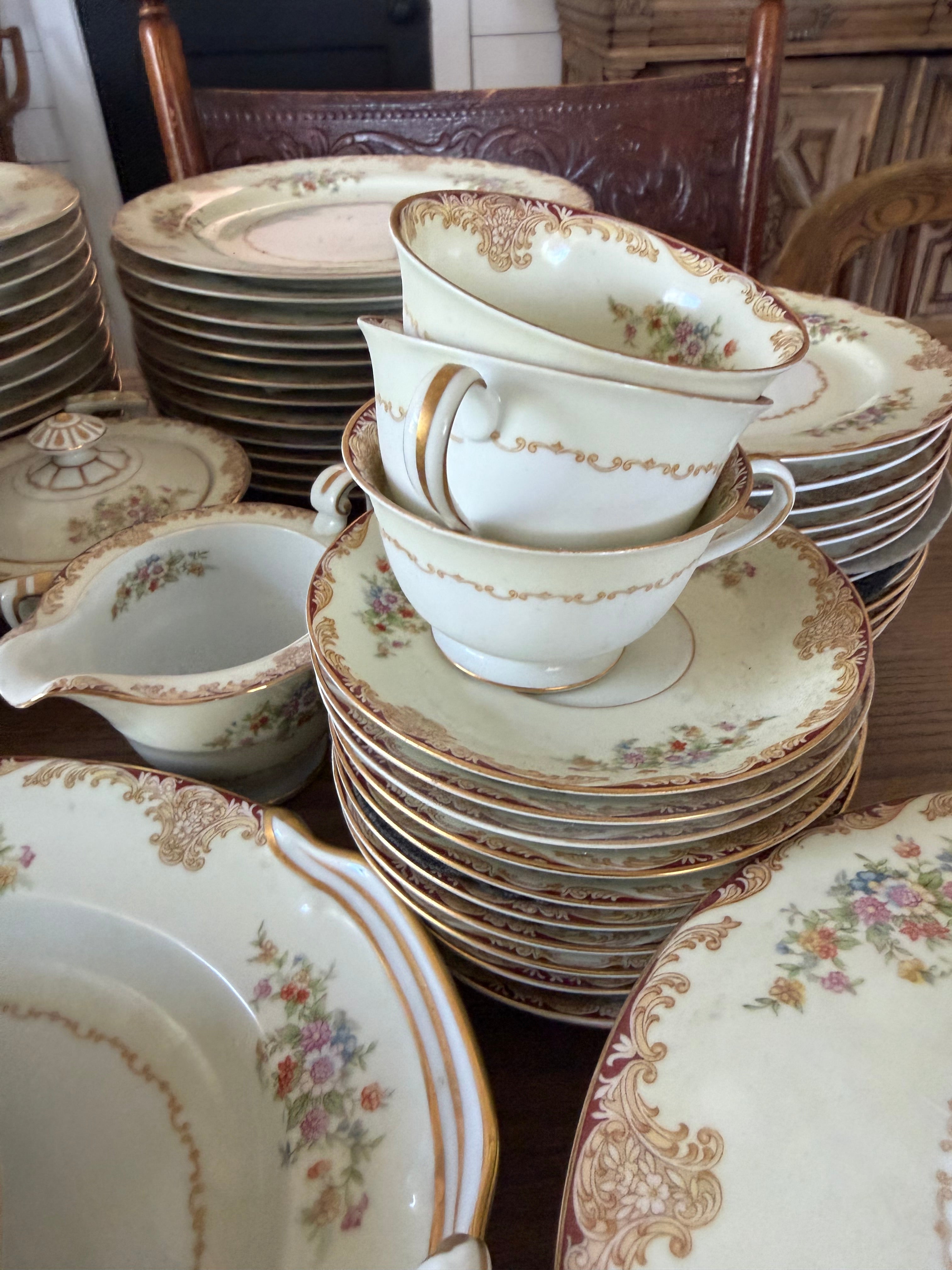 Vintage Noritake China - gold trim -occupied Japan - sold individually
