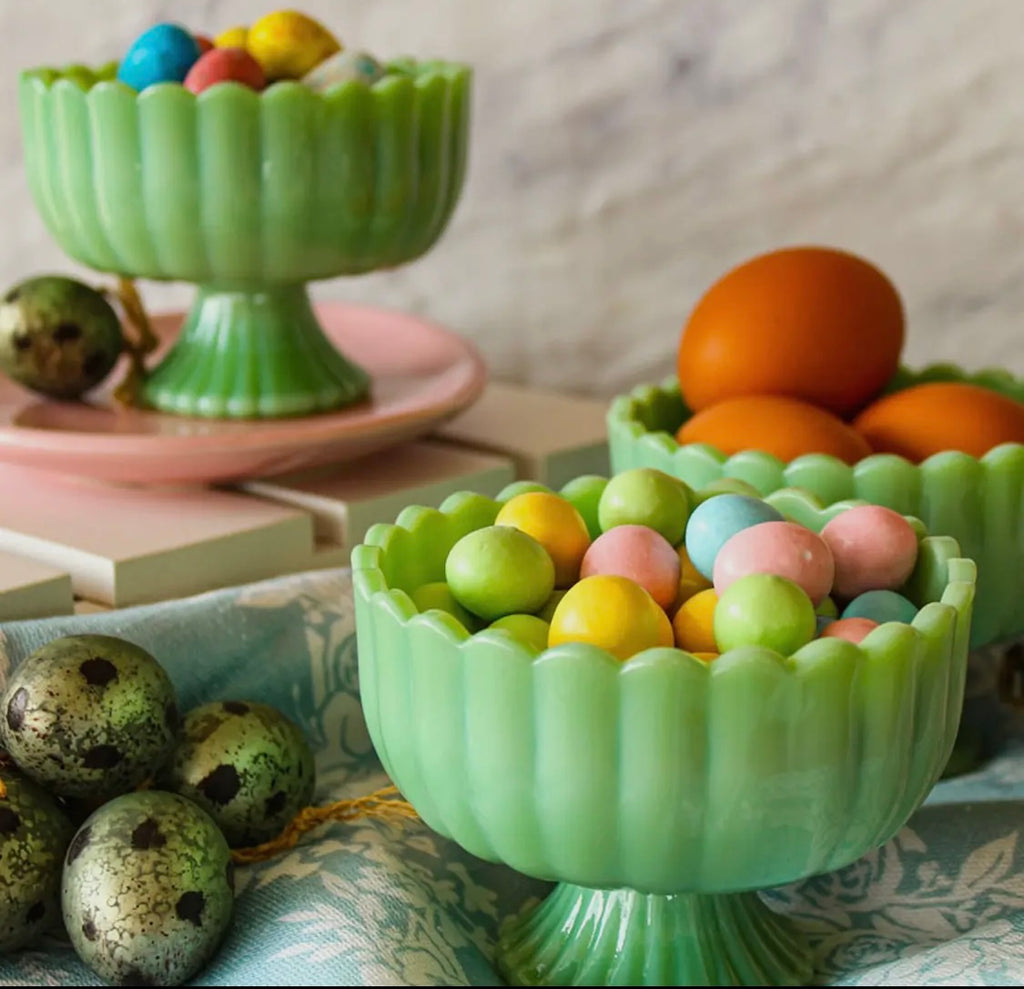 Jadeite Glass Sundae Dish