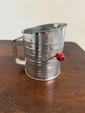 Vintage Sifter with Red Knob