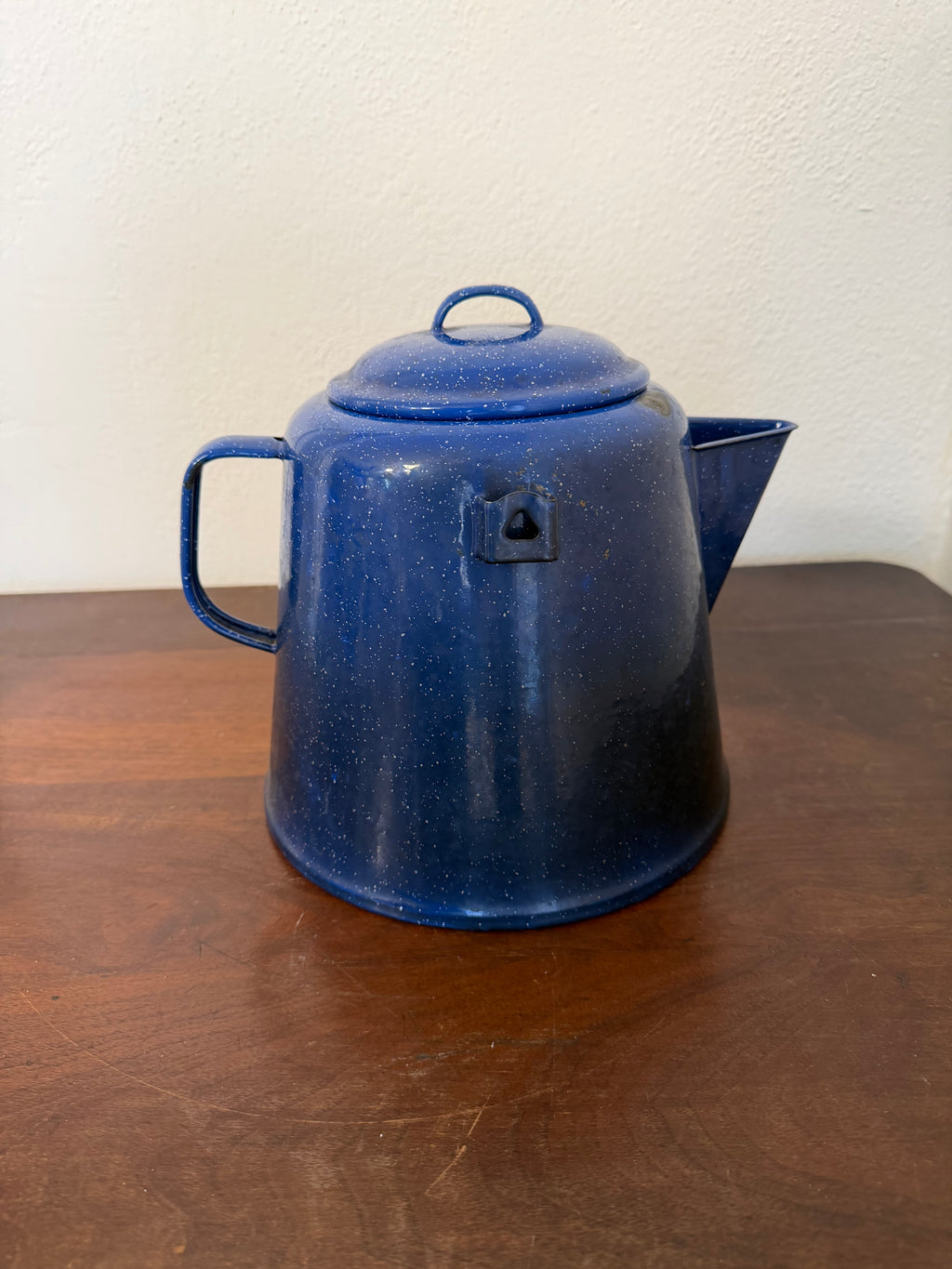 Vintage Blue Enamel Boiler 1 gallon - Will Get Handle