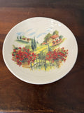 Italian Ceramic Bowl with Village Scene