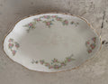 Vintage porcelain platter with flowers