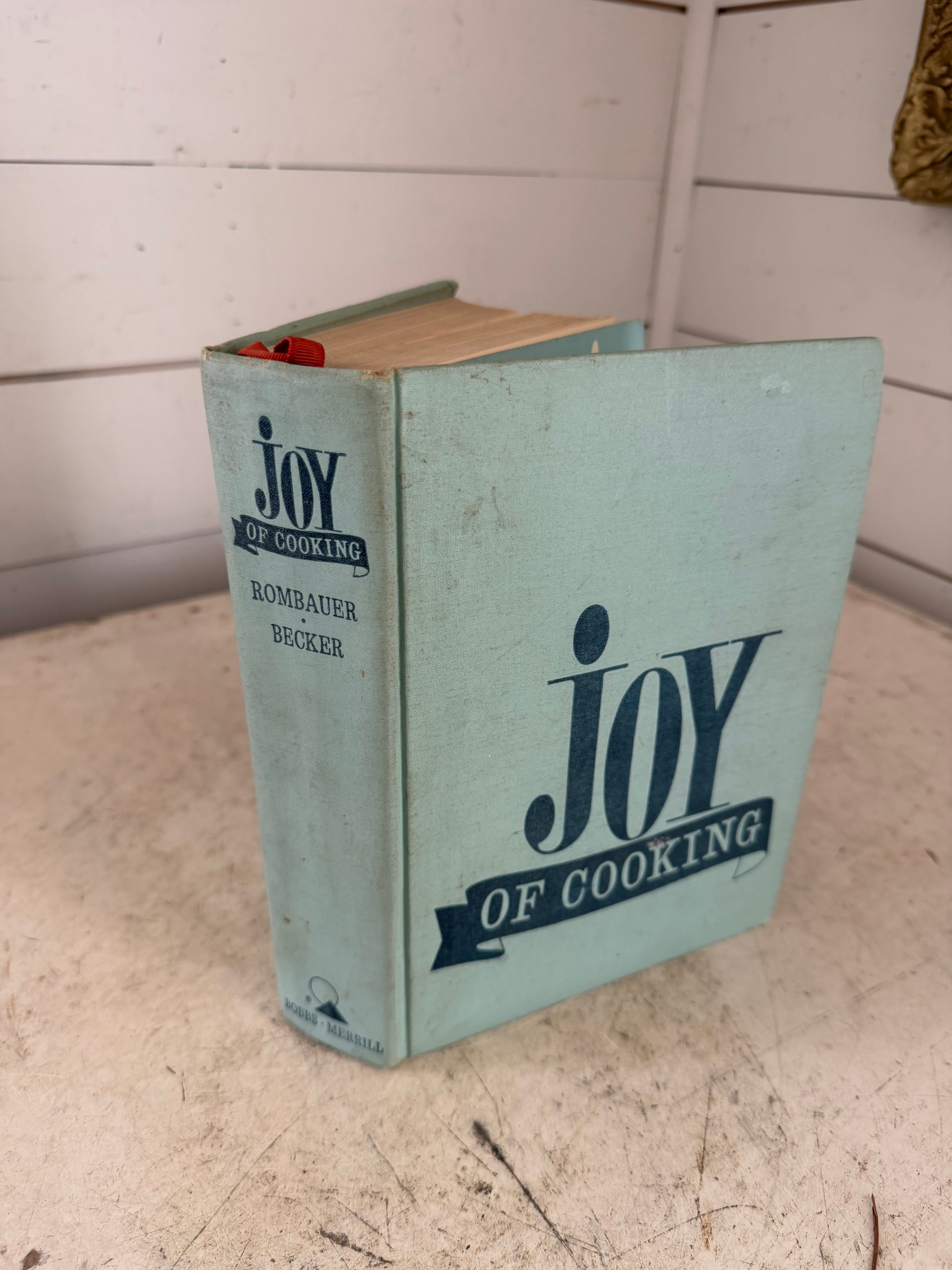 1967 hardcover edition of the iconic Joy of Cooking cookbook by Irma S. Rombauer