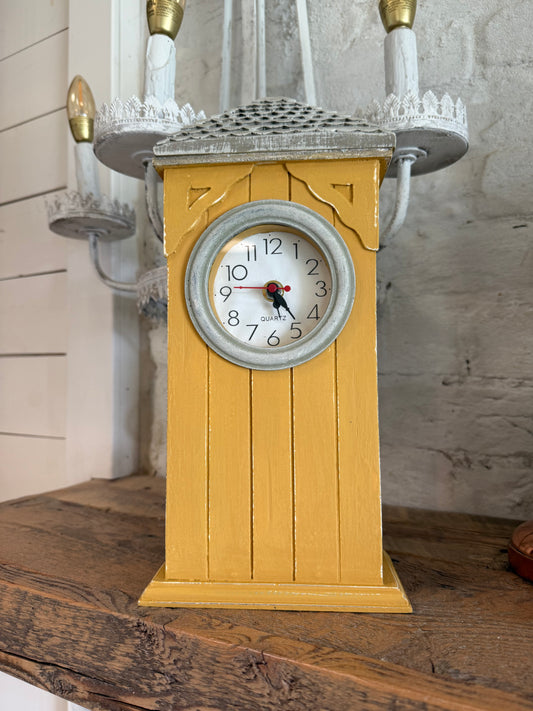 House Clock hand painted