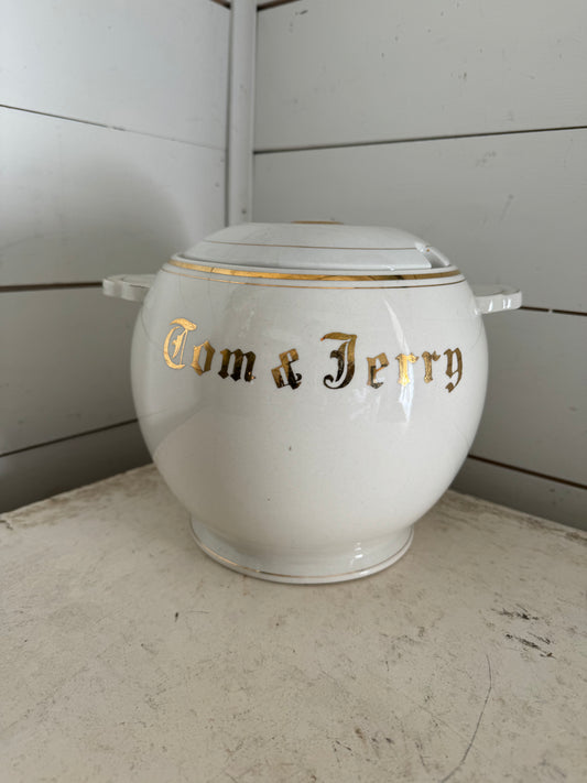 Rare Vintage Tom & Jerry Punch Bowl