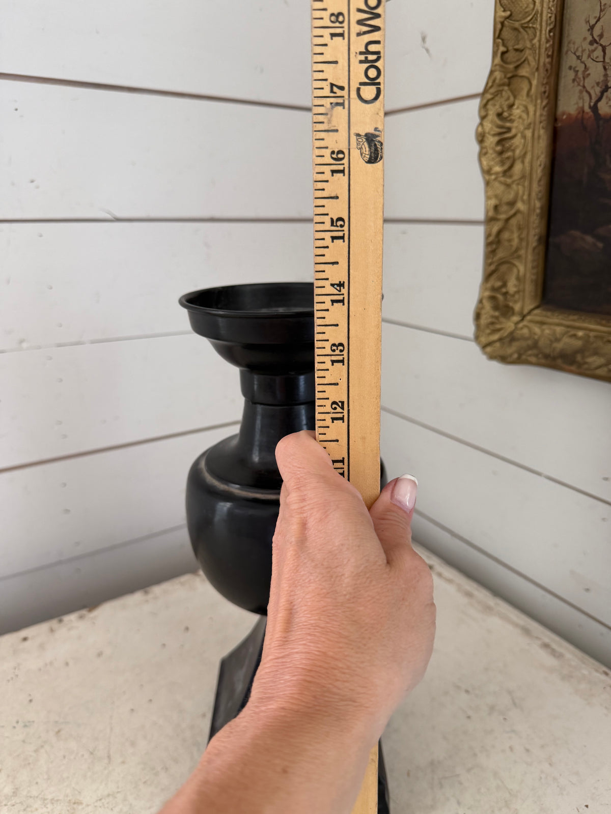 Oversized black candlestick will get makeover